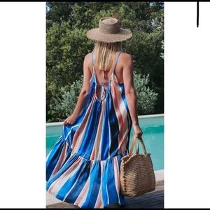 - Lemlem lacing detail maxi dress